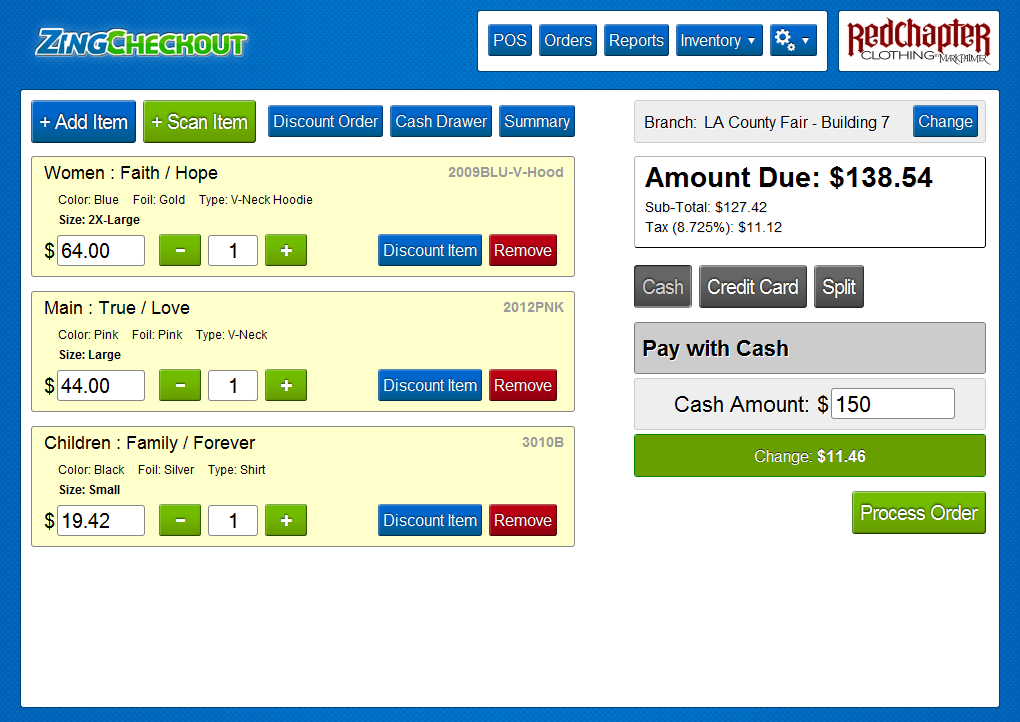 Zingcheckout.com – Social Powered POS Web App