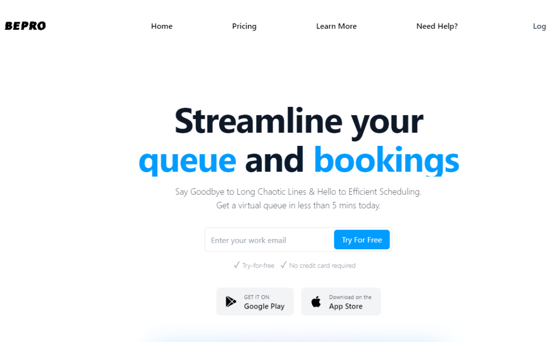 Bepro – Streamline Your Queue and Bookings