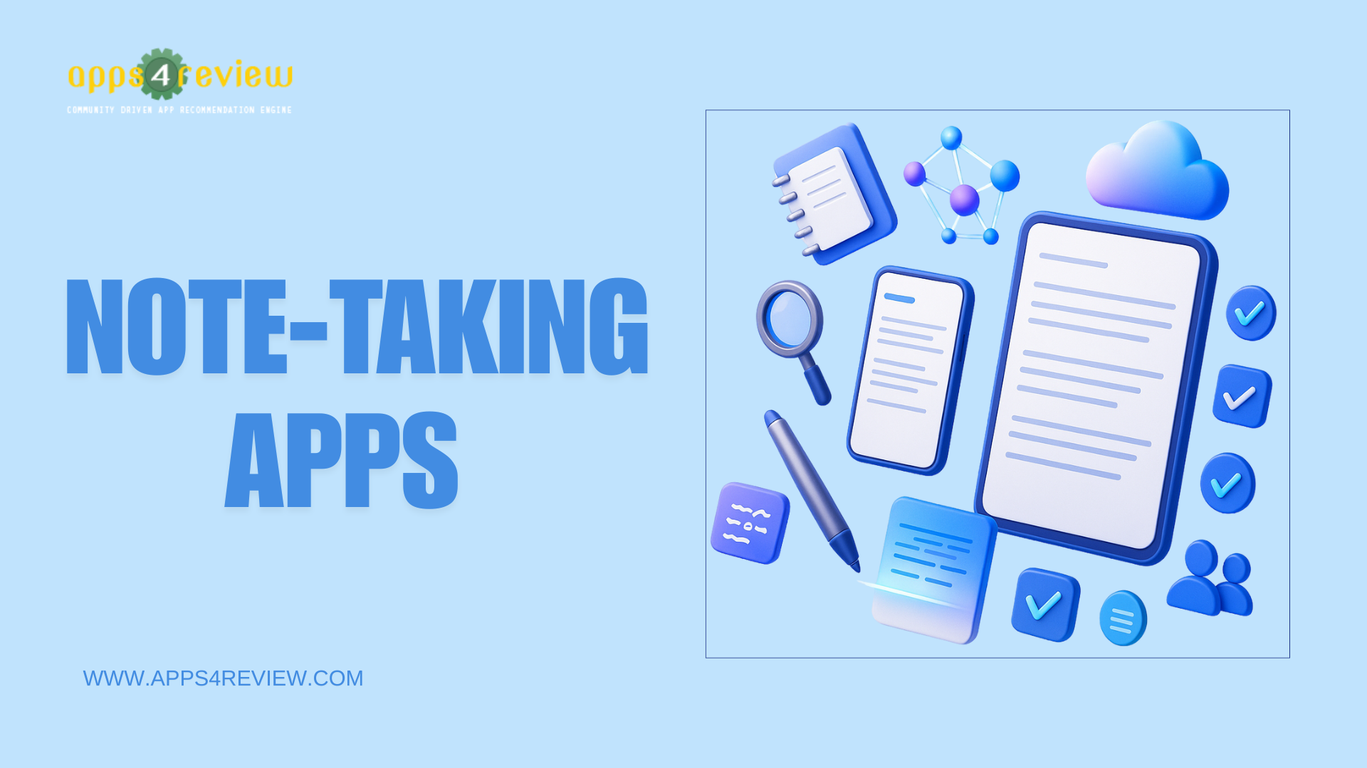 Note – talking apps Note - Talking apps