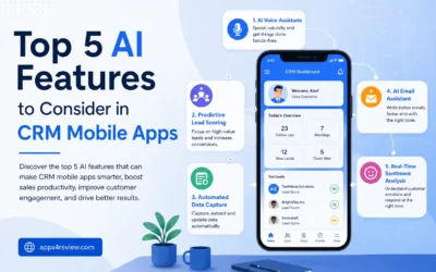 Top 5 AI Features to Consider in CRM Mobile Apps