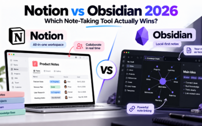 Notion vs Obsidian 2026: Which Note-Taking Tool Actually Wins?